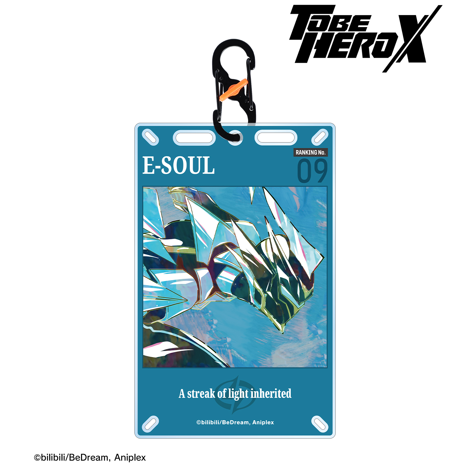 TO BE HERO X_魂電 Ani-Art カラビナ付きカード型アクリルキーホルダー