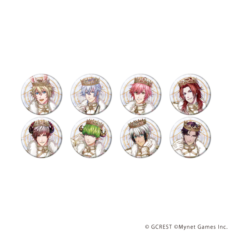 夢王国と眠れる100人の王子様_(57mm)_ホログラム缶バッジ16/コンプリートセット(全8種)(公式イラスト)【コンプリートセット/8個入り】