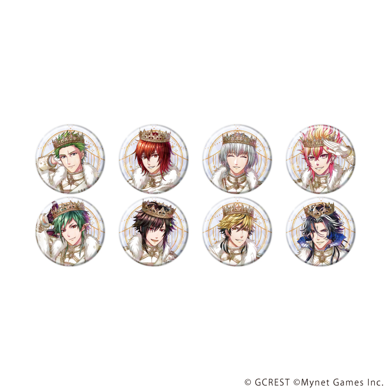 夢王国と眠れる100人の王子様_(57mm)_ホログラム缶バッジ17/コンプリートセット(全8種)(公式イラスト)【コンプリートセット/8個入り】