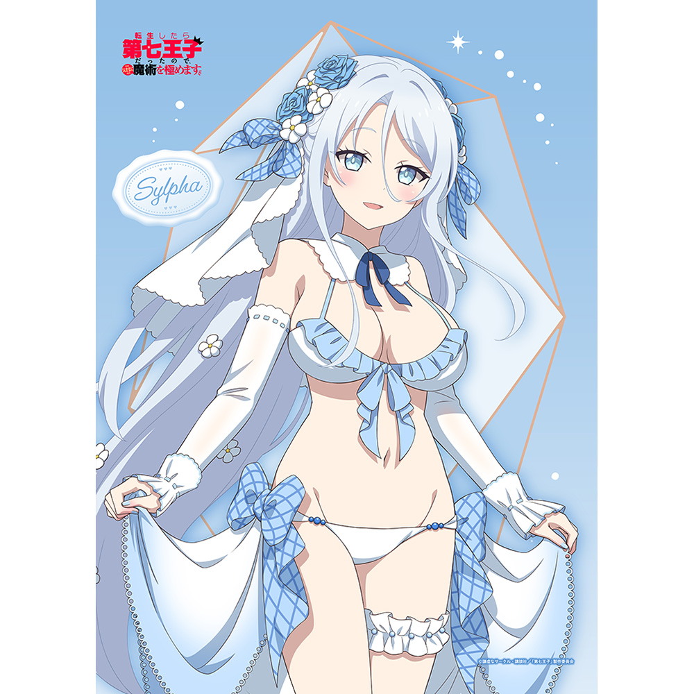 転生したら第七王子だったので、気ままに魔術を極めます_描き下ろしB2タペストリー(シルファ/ウエディング水着)Wスエード