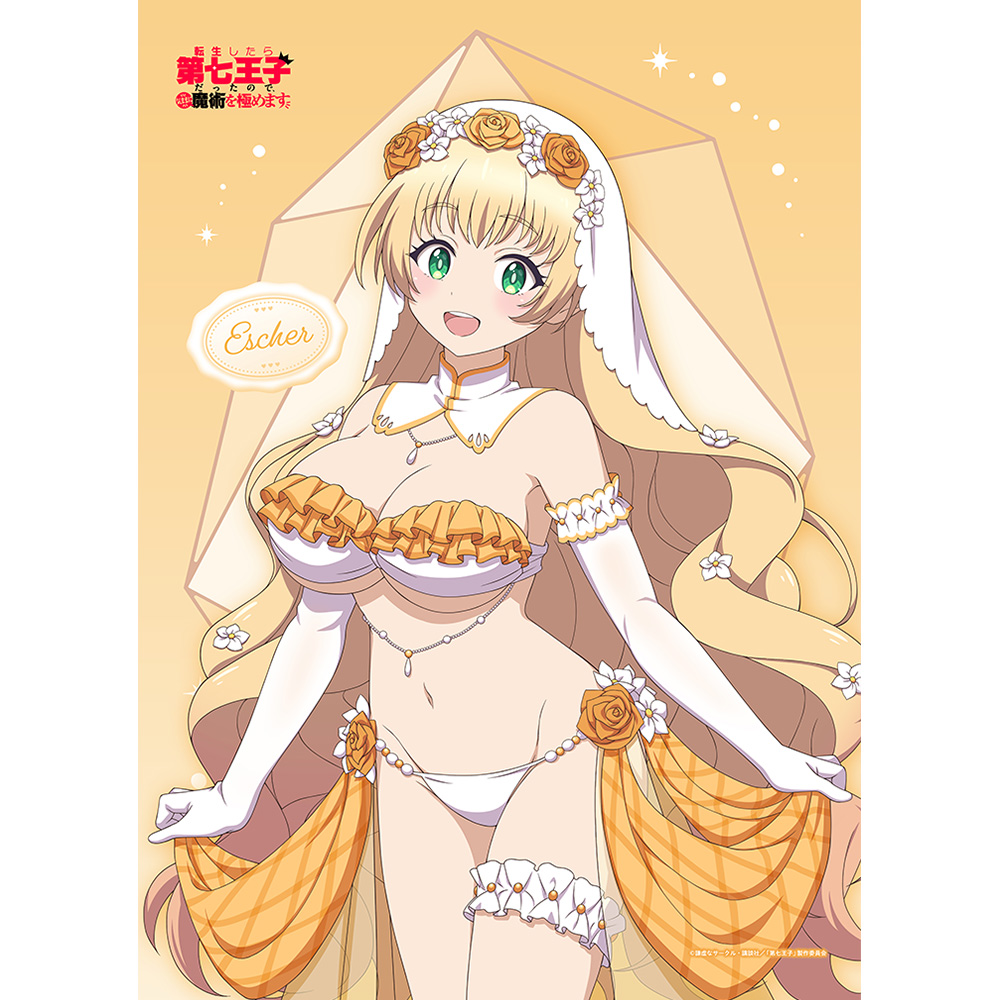 転生したら第七王子だったので、気ままに魔術を極めます_描き下ろしB2タペストリー(イーシャ/ウエディング水着)Wスエード