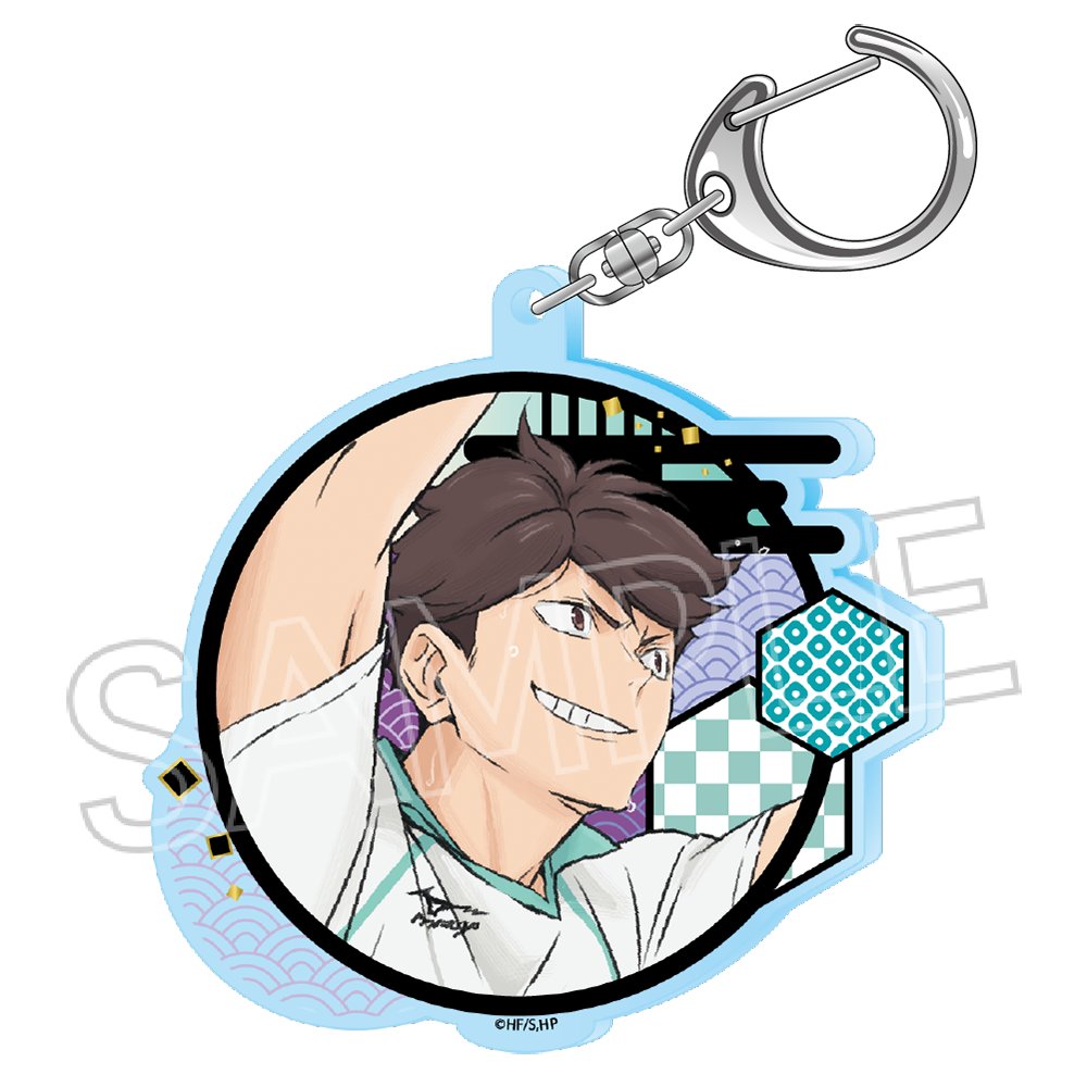 ハイキュー!!_切り絵シリーズVol.6 アクリルキーホルダー 及川徹