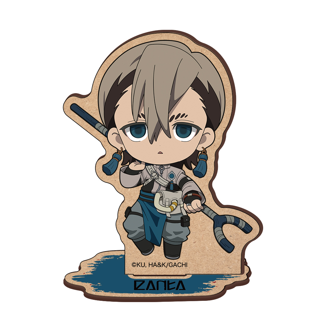 ガチアクタ_木製キャラスタンド 　ミニキャラ ザンカ