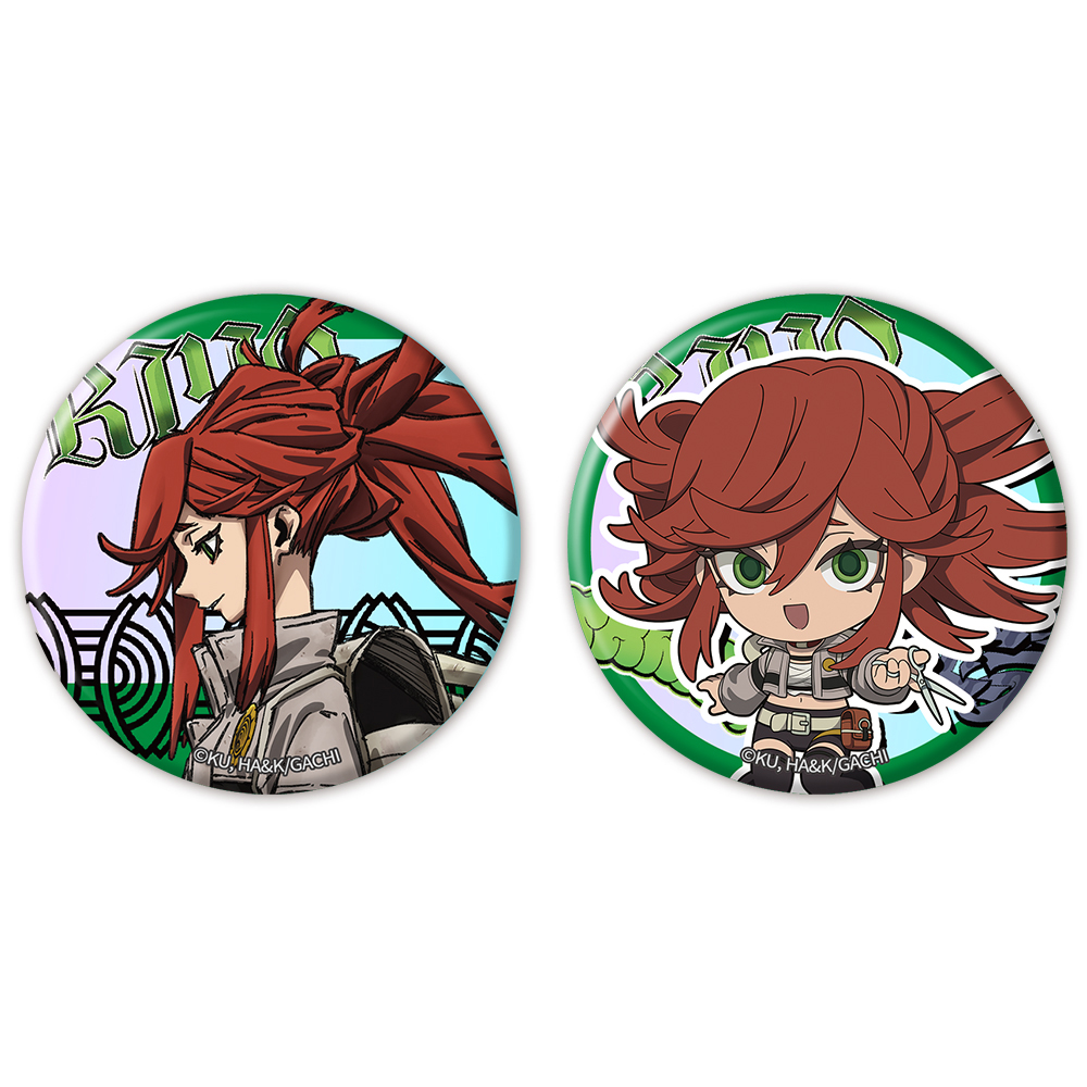 ガチアクタ_オーロラ缶バッジ2個セット リヨウ