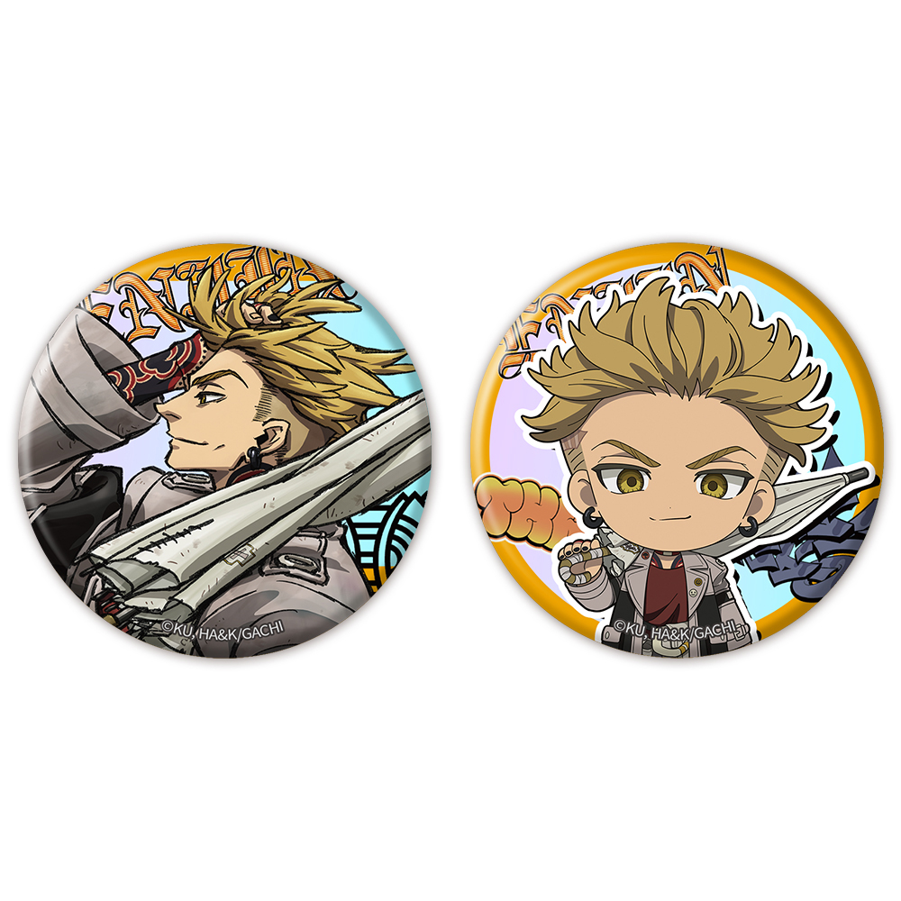 ガチアクタ_オーロラ缶バッジ2個セット エンジン