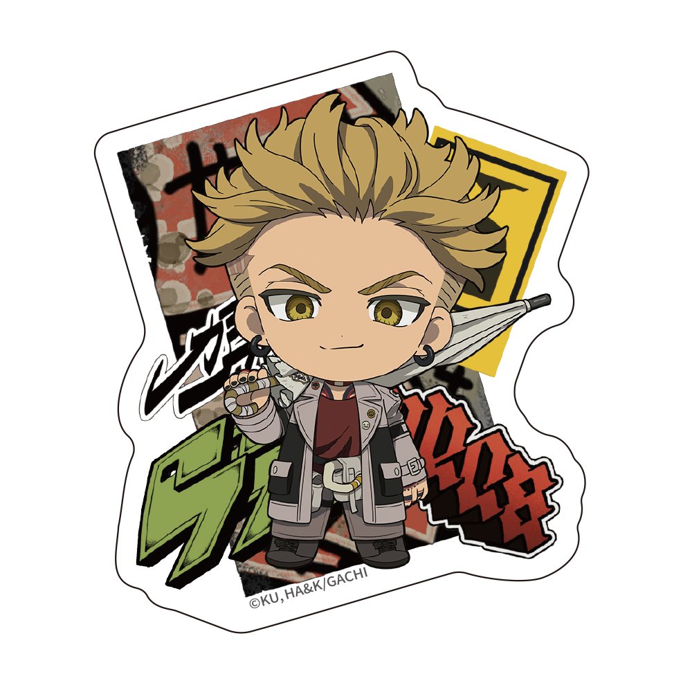 ガチアクタ_ダイカットステッカー ミニキャラ エンジン