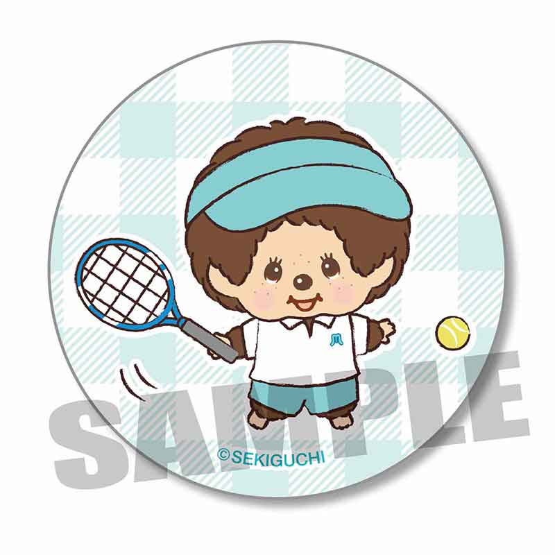 モンチッチ_缶バッジ モンチッチ スポーツ/テニス