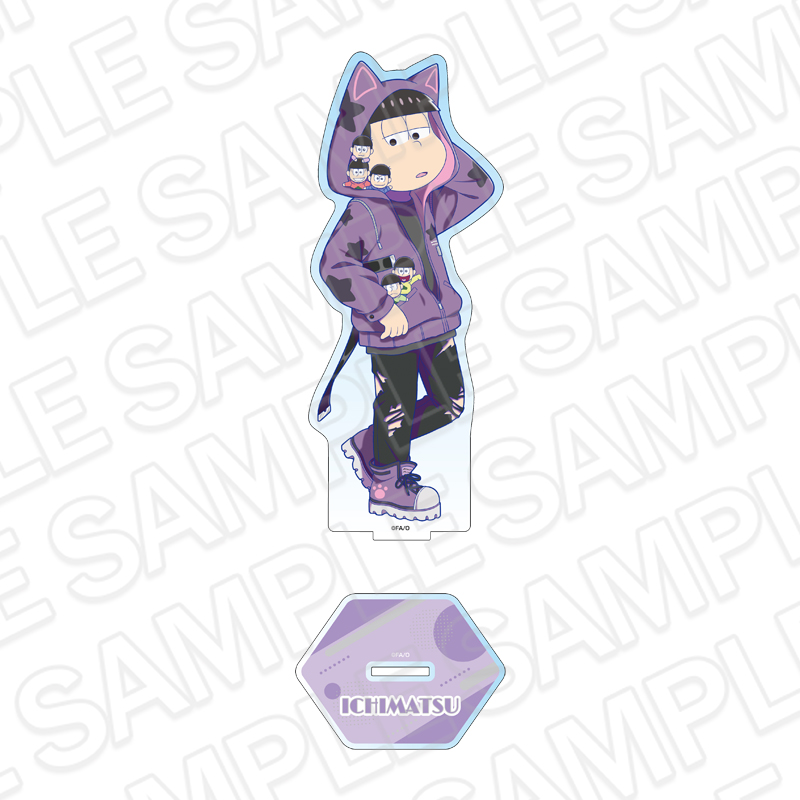 おそ松さん_デカアクリルスタンド 一松 ぬいと一緒 ver.