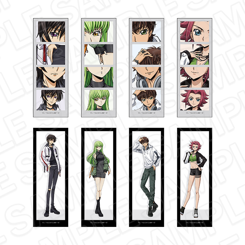 コードギアス 反逆のルルーシュ_フォトグレイ風ステッカー(ランダム) Street ver.　【OPP／8パック入り】【コンプリートセット】