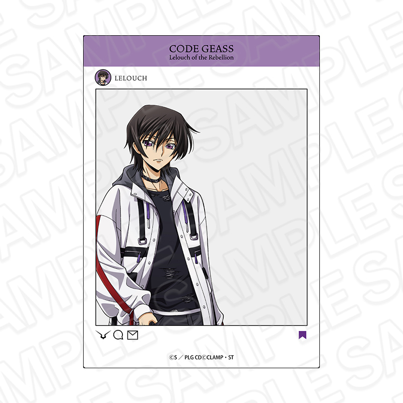 コードギアス 反逆のルルーシュ_SNS風アクリルフレーム ルルーシュ Street ver.