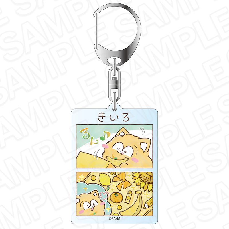 まついぬ_ホログラムキーホルダー ポメラニアン まついぬたいむ ver.