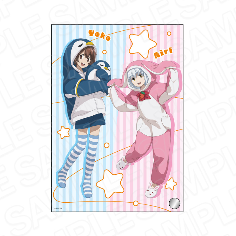 終末ツーリング_ミニアクリルアート ヨーコ&アイリ もこもこパジャマ ver.