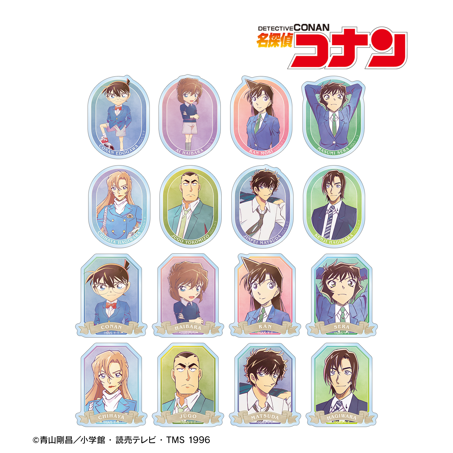 名探偵コナン_トレーディング Ani-Art 第10弾 クリアダイカットステッカー(単位/コンプリートBOX)【BOX/16パック入り】