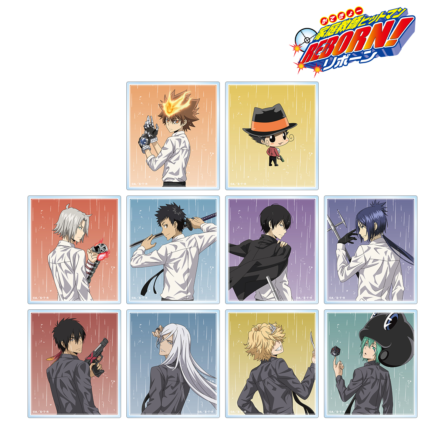 家庭教師ヒットマンREBORN!_描き下ろし 戦う背中×雨ver. トレーディングアクリルカード【コンプリートBOX/10パック入り】