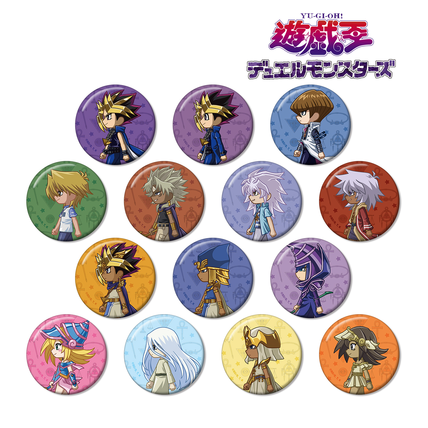 遊☆戯☆王デュエルモンスターズ_トレーディング ちびとこ 缶バッジ(単位/コンプリートBOX)【BOX/14パック入り】