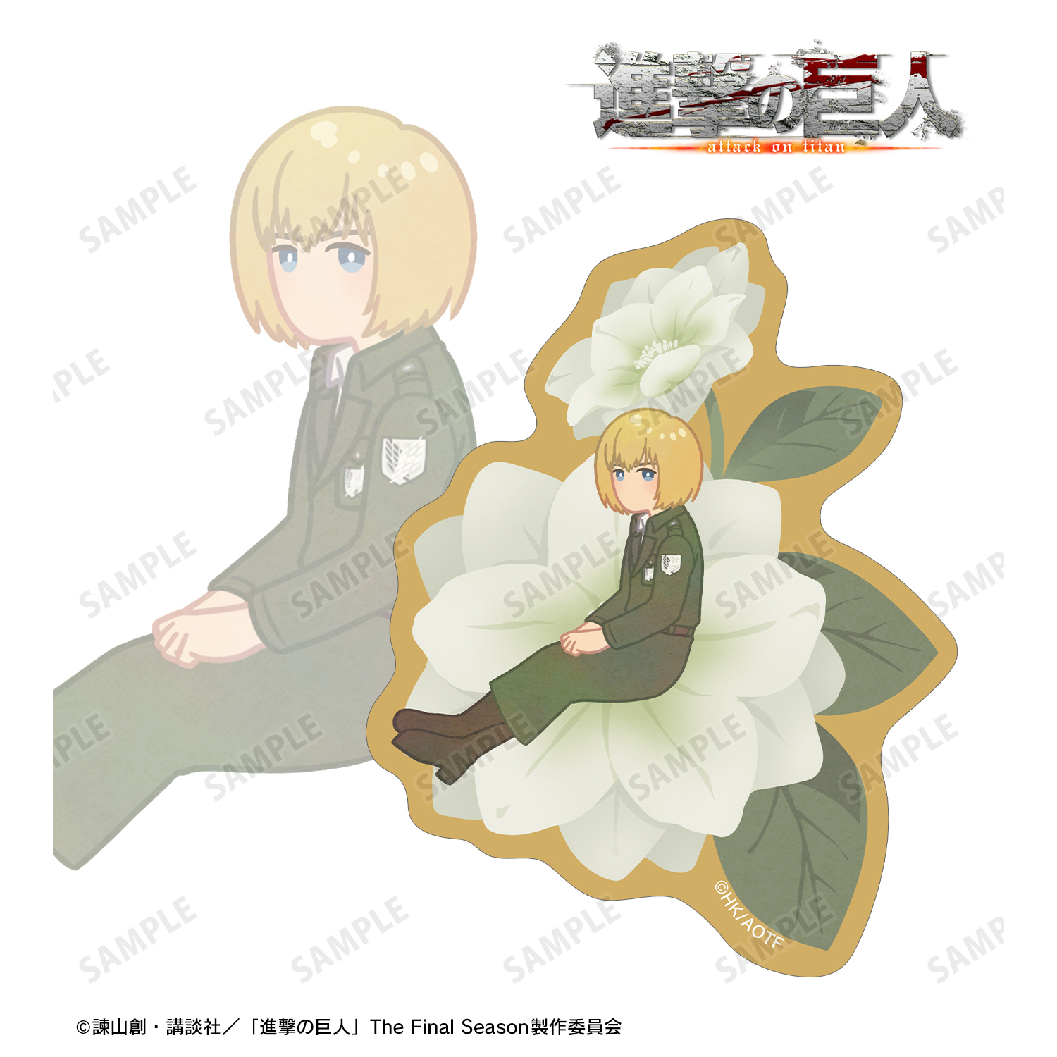 進撃の巨人_アルミン Botania 第4弾 クリアダイカットステッカー