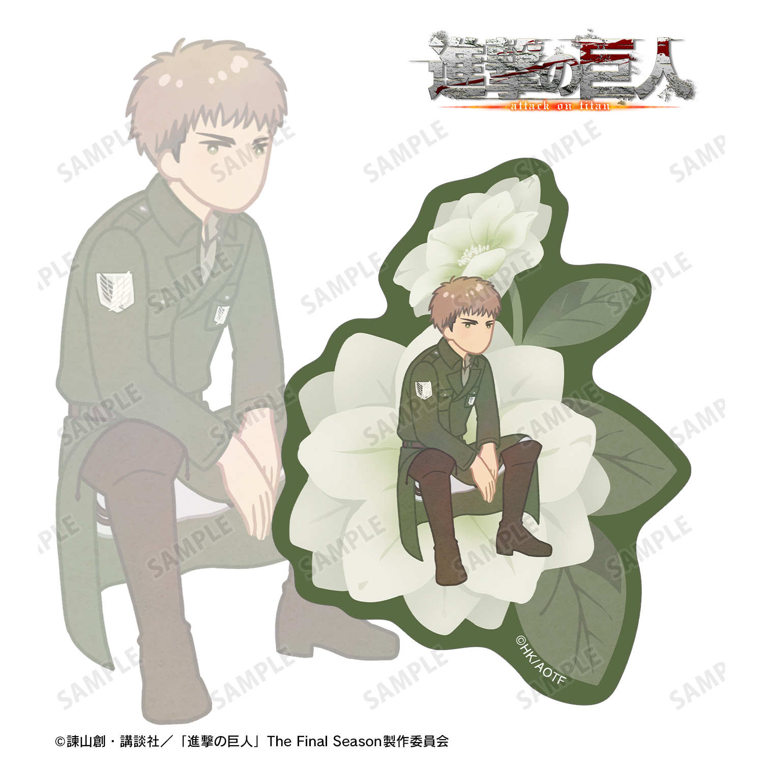 進撃の巨人_ジャン Botania 第4弾 クリアダイカットステッカー