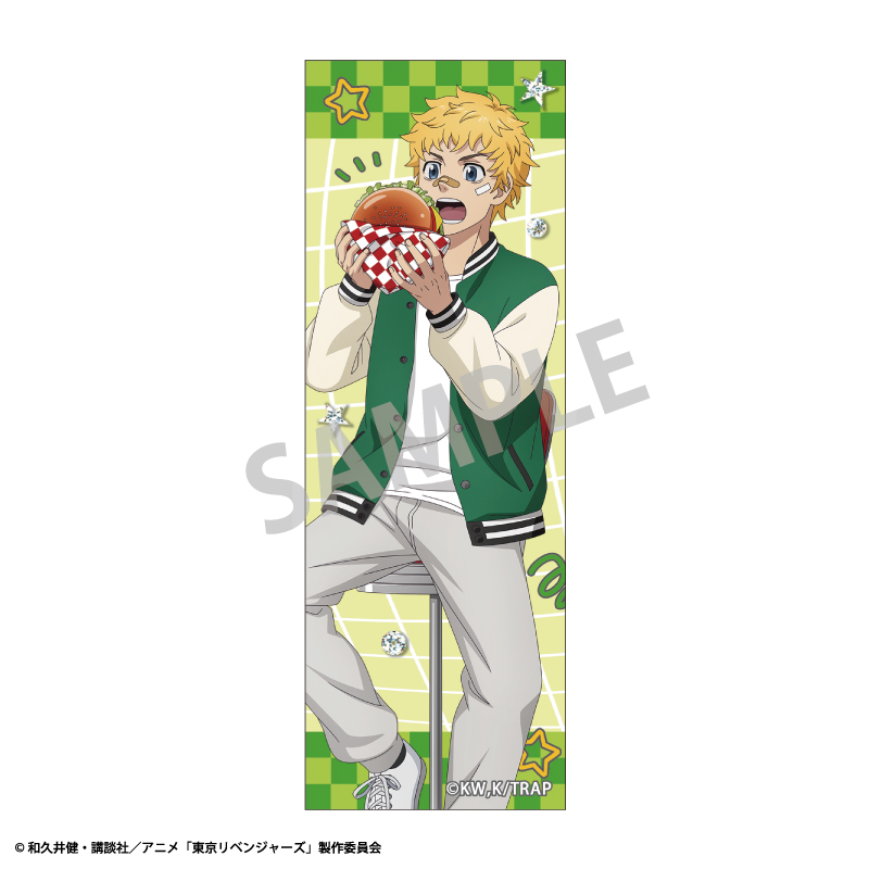 東京リベンジャーズ_ロングスクエア缶バッジ　花垣 武道／Welcome diner