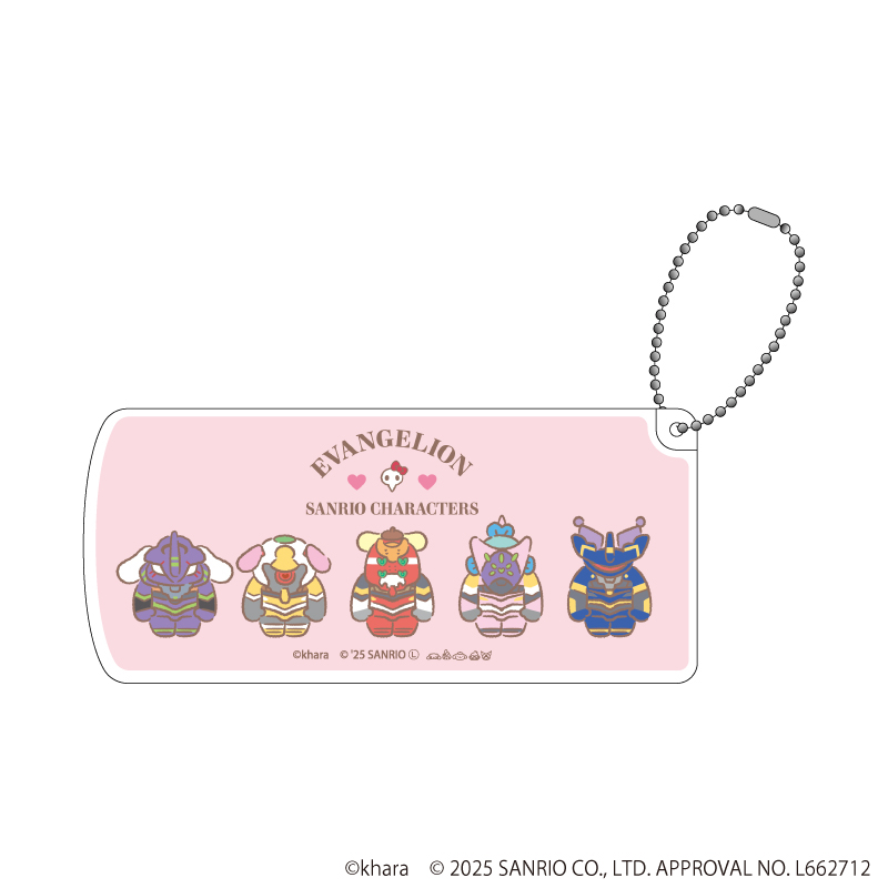 エヴァンゲリオン×サンリオキャラクターズ_スライド式小物ケース01/Aパターン(コラボイラスト)