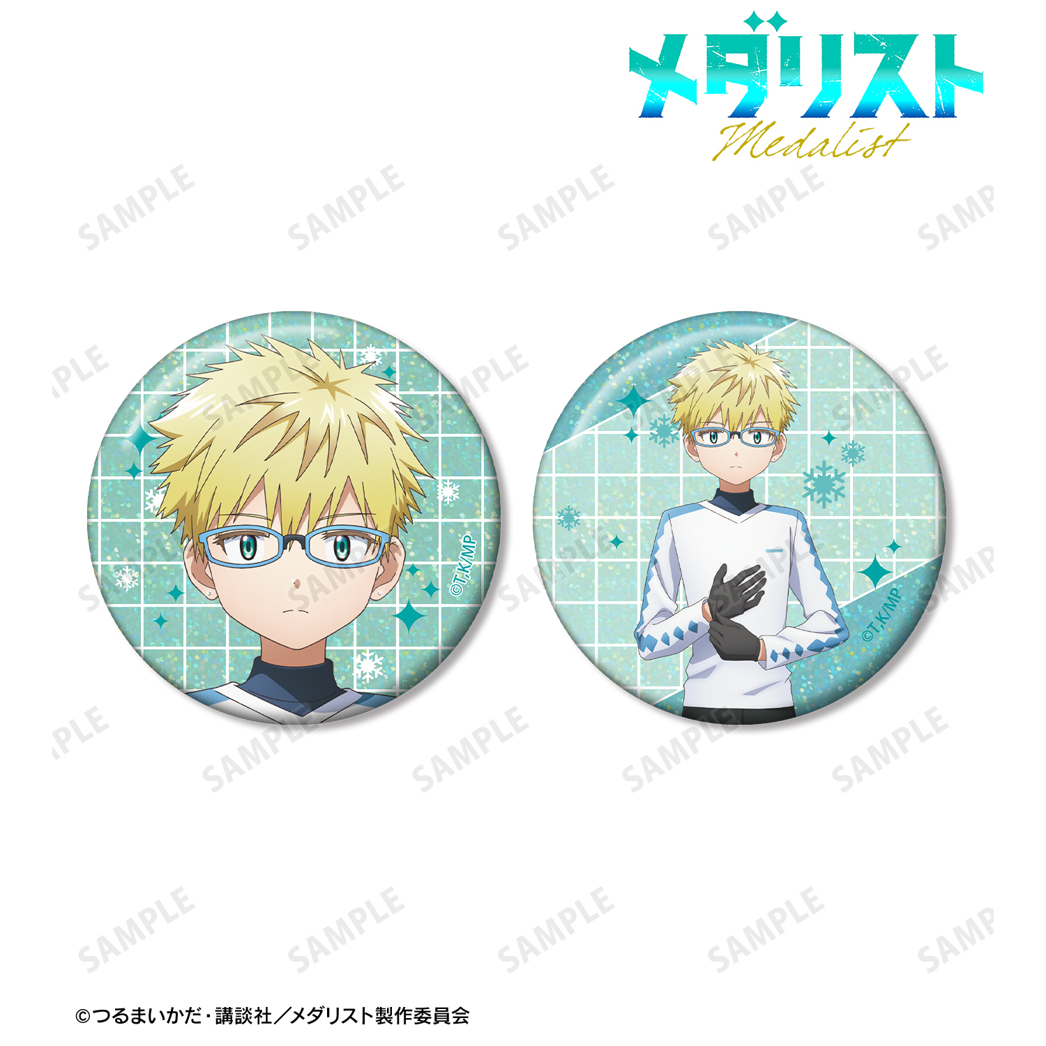 メダリスト_?鳥理凰 ホログラム缶バッジ2個セット