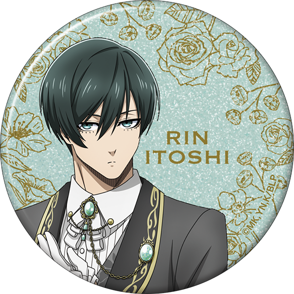 ブルーロック2期_グリッター缶バッジ／糸師 凛　執事