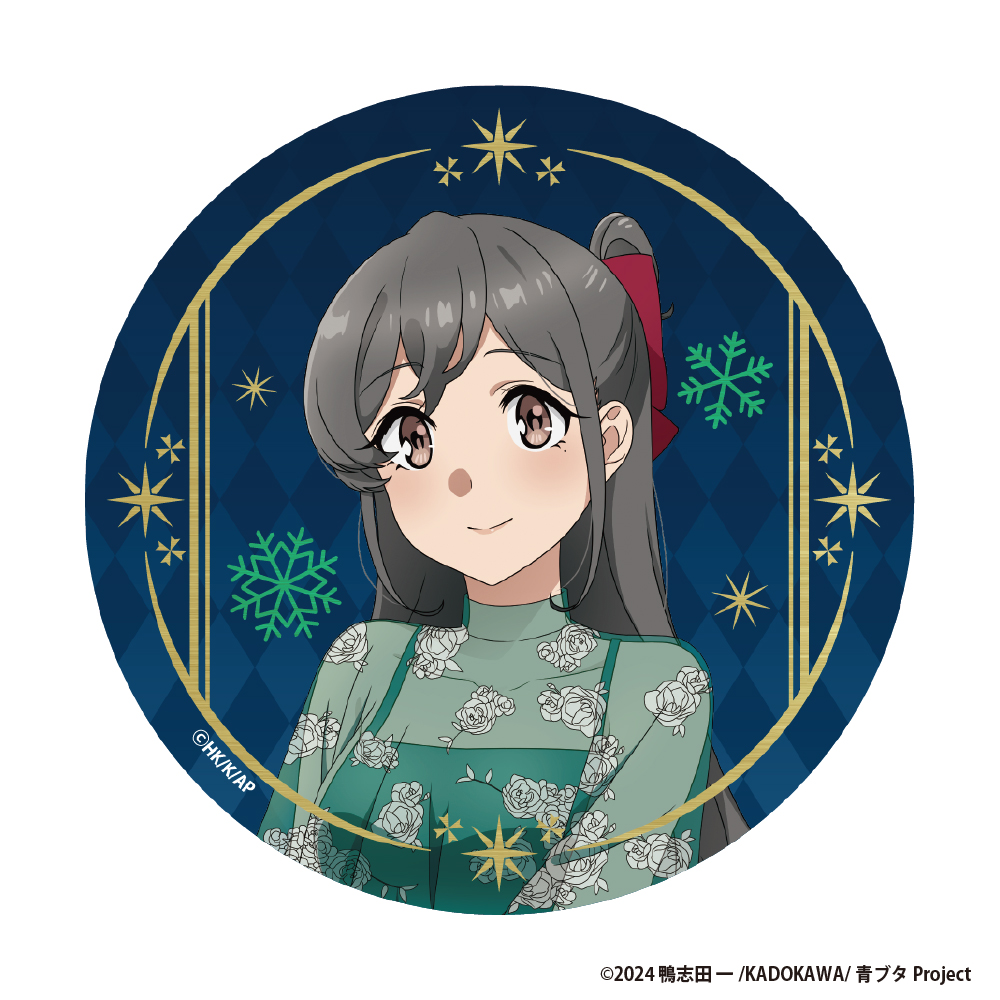 青春ブタ野郎はサンタクロースの夢を見ない_箔押しBIG缶バッジ【美東美織】