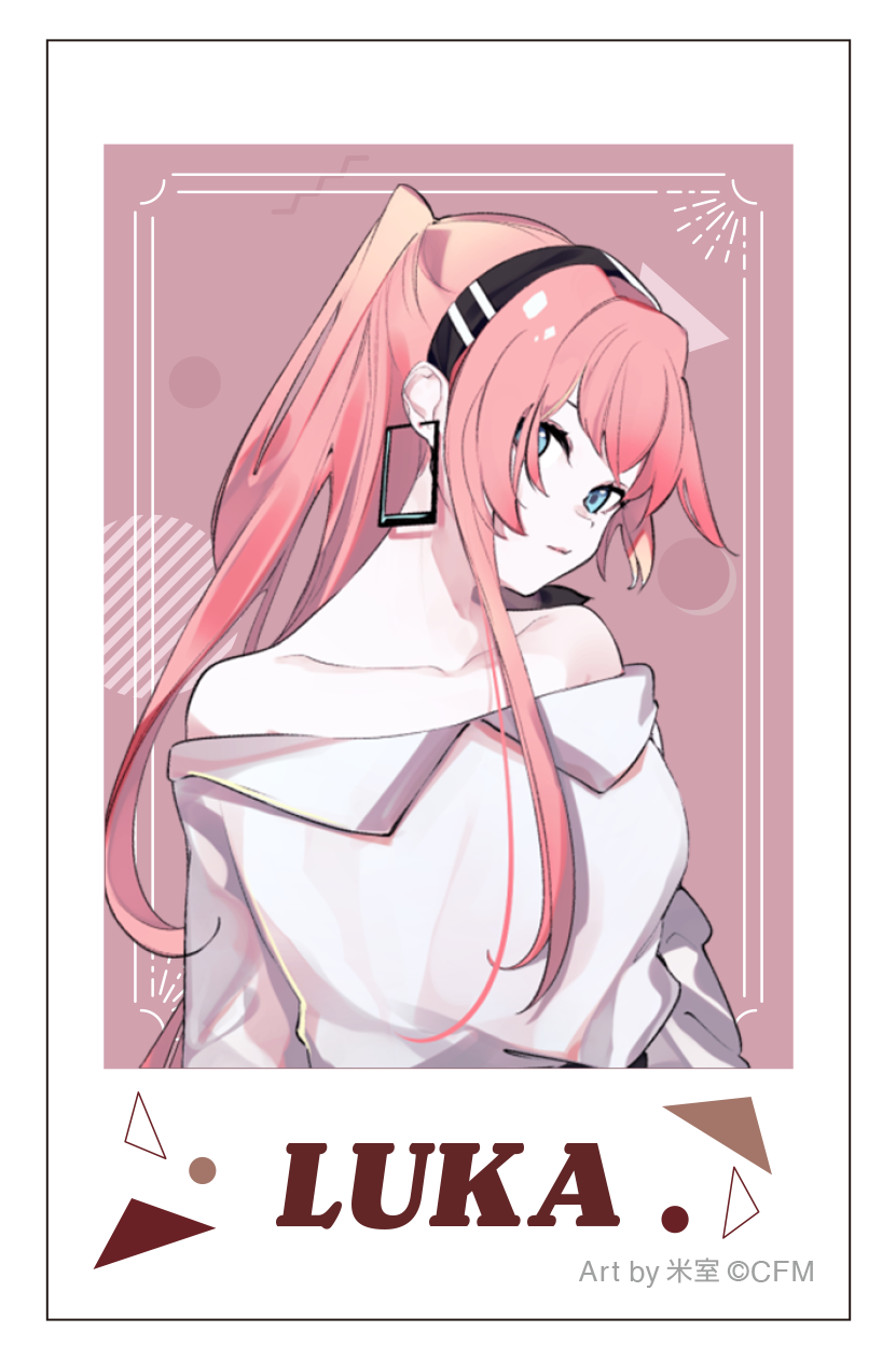 初音ミクシリーズ_チェキプリント／巡音ルカ　私服　Art by 米室