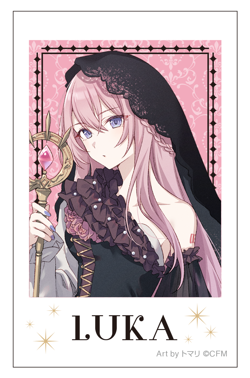 初音ミクシリーズ_チェキプリント／巡音ルカ　魔法使い　Art by トマリ