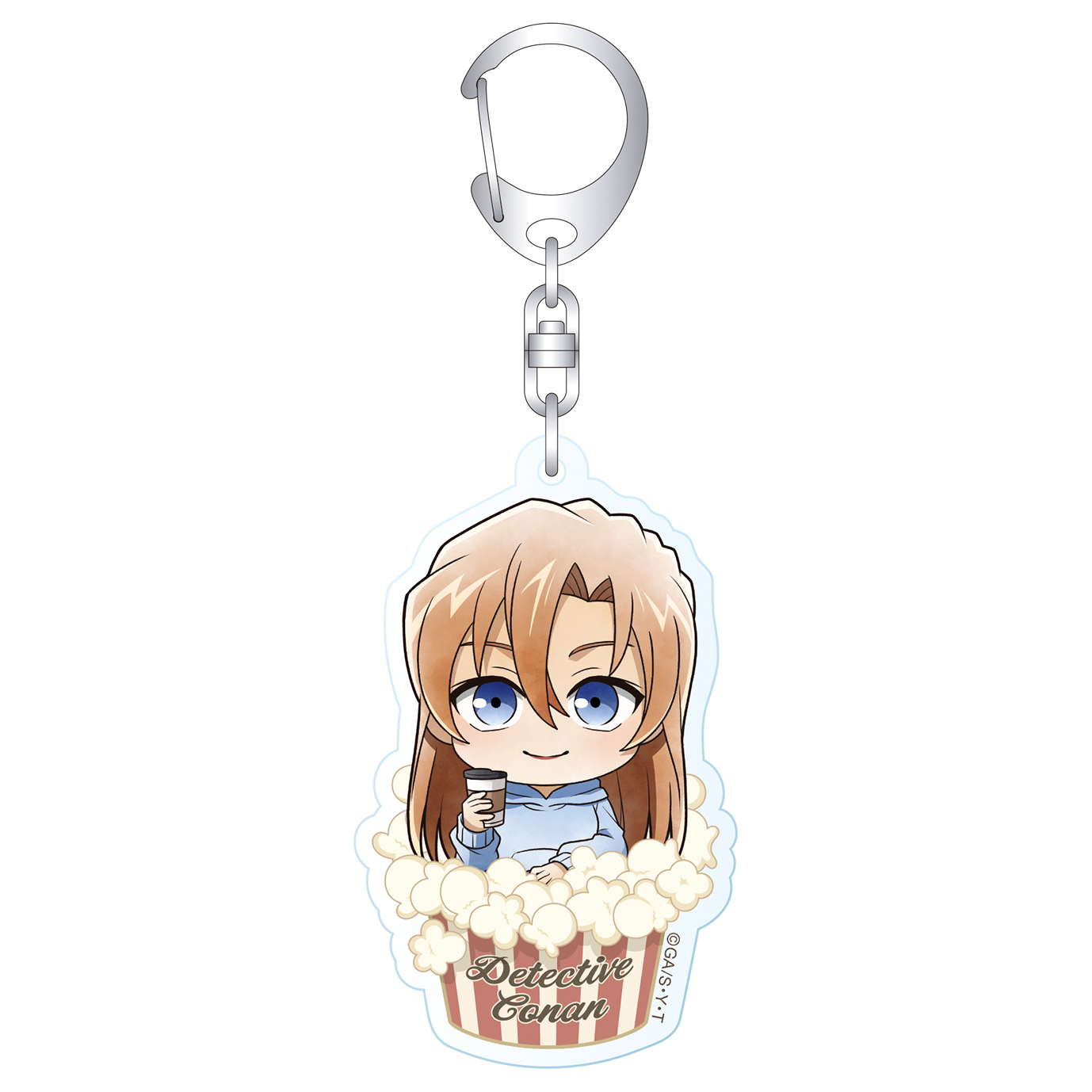 名探偵コナン_アクリルキーホルダー　萩原千速　ミニキャラ　映画鑑賞