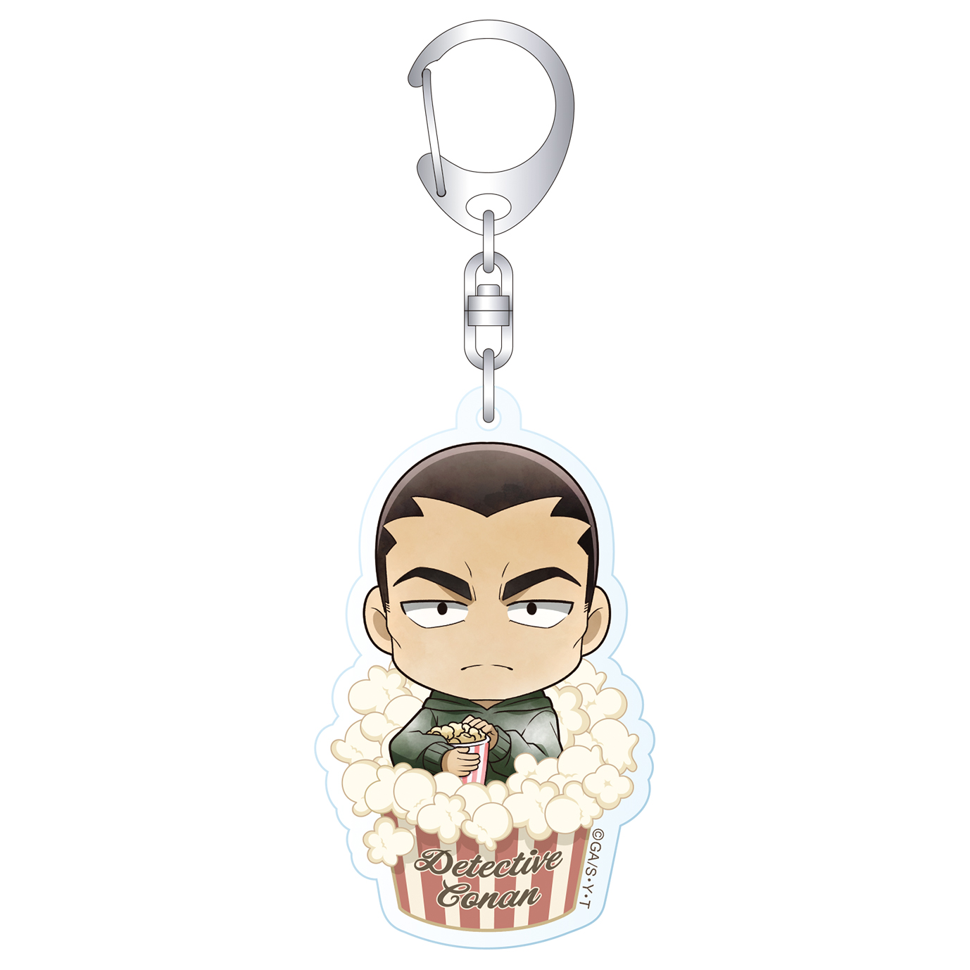 名探偵コナン_アクリルキーホルダー　横溝重悟　ミニキャラ　映画鑑賞
