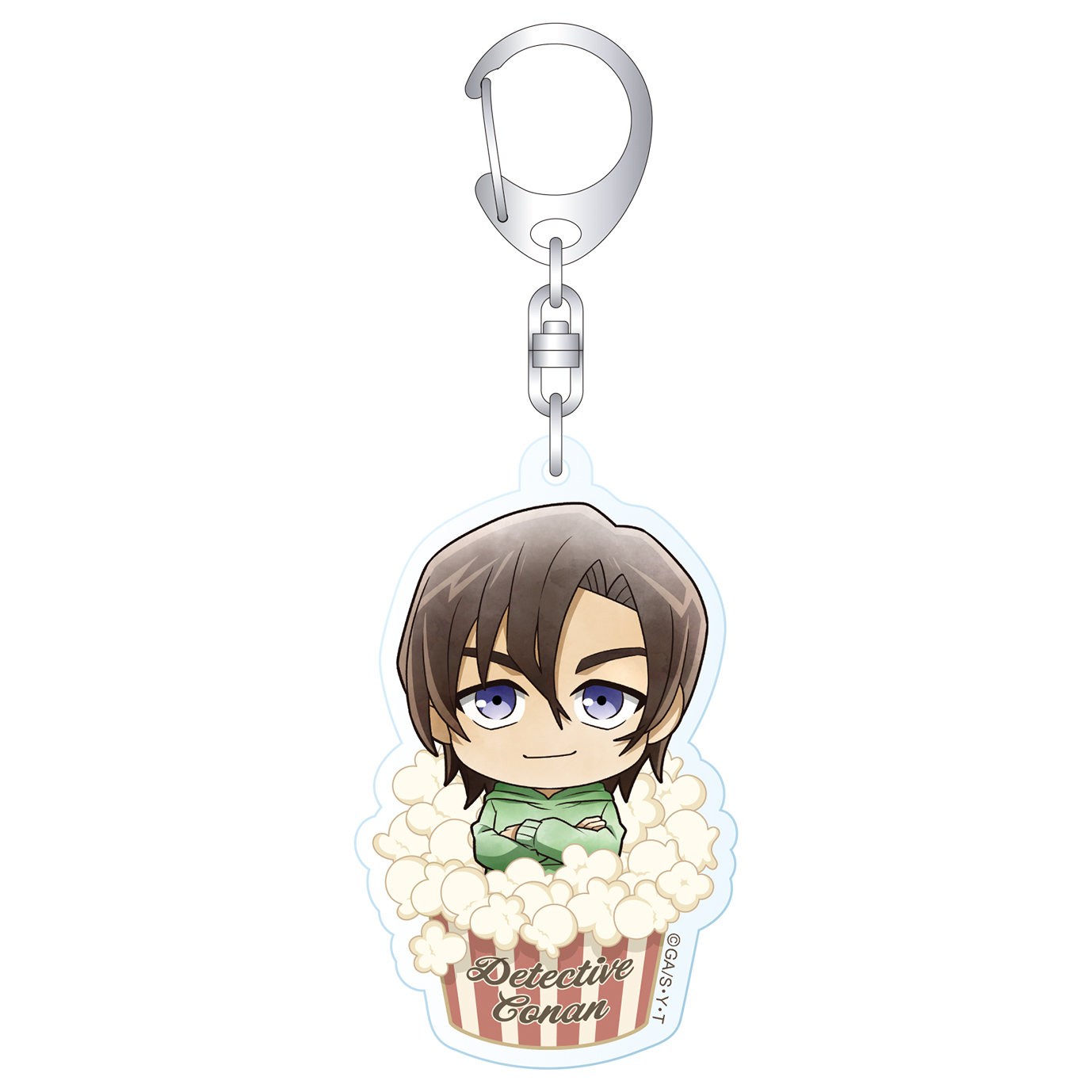 名探偵コナン_アクリルキーホルダー　萩原研二　ミニキャラ　映画鑑賞
