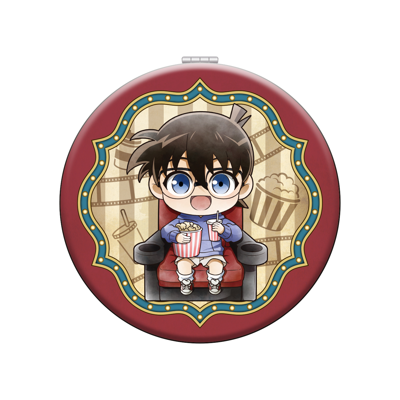 名探偵コナン_ダブルミラー　江戸川コナン　ミニキャラ　映画鑑賞