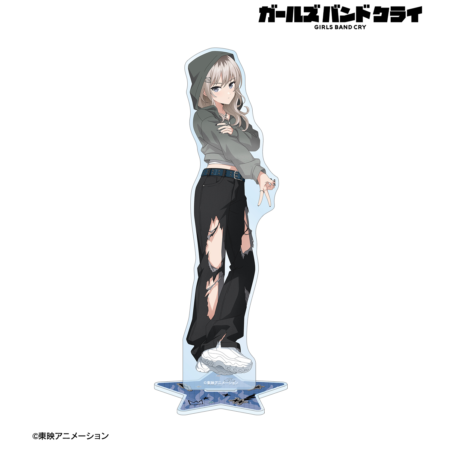 ガールズバンドクライ_描き下ろし 河原木 桃香 Y2Kファッションver. 特大アクリルスタンド