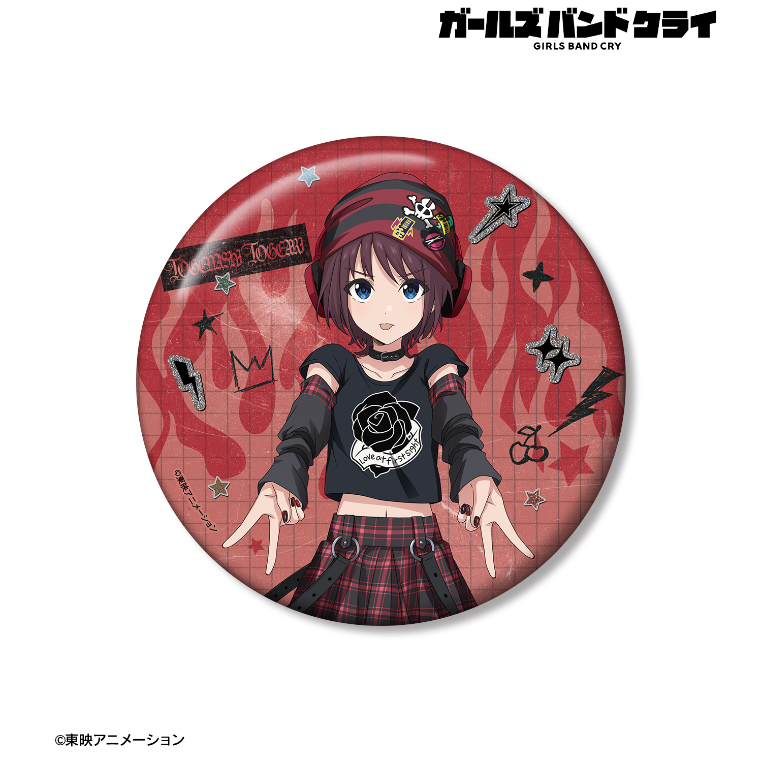 ガールズバンドクライ_描き下ろし 井芹 仁菜 Y2Kファッションver. 100mm缶バッジ