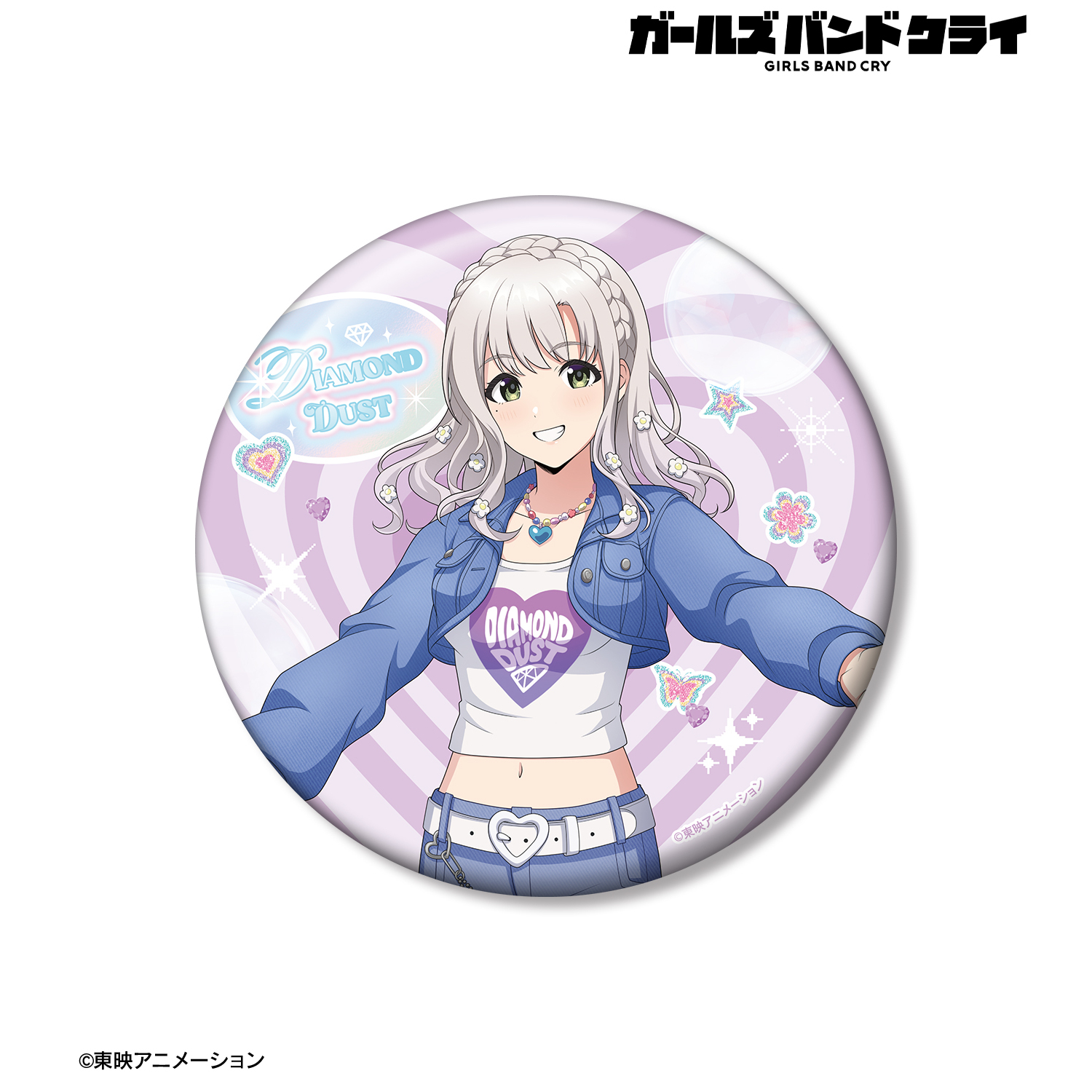 ガールズバンドクライ_描き下ろし アイ Y2Kファッションver. 100mm缶バッジ