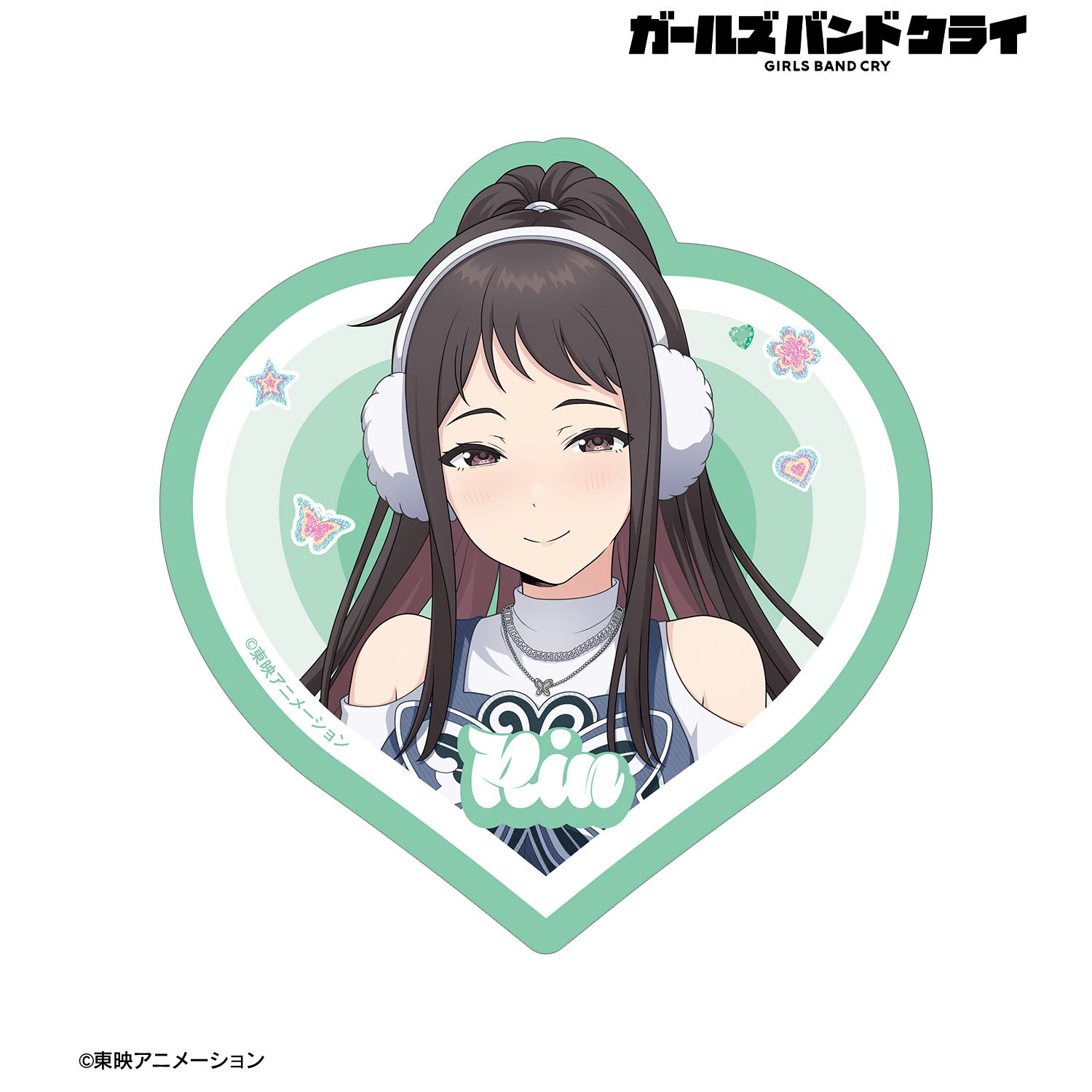 ガールズバンドクライ_描き下ろし リン Y2Kファッションver. ダイカットステッカー