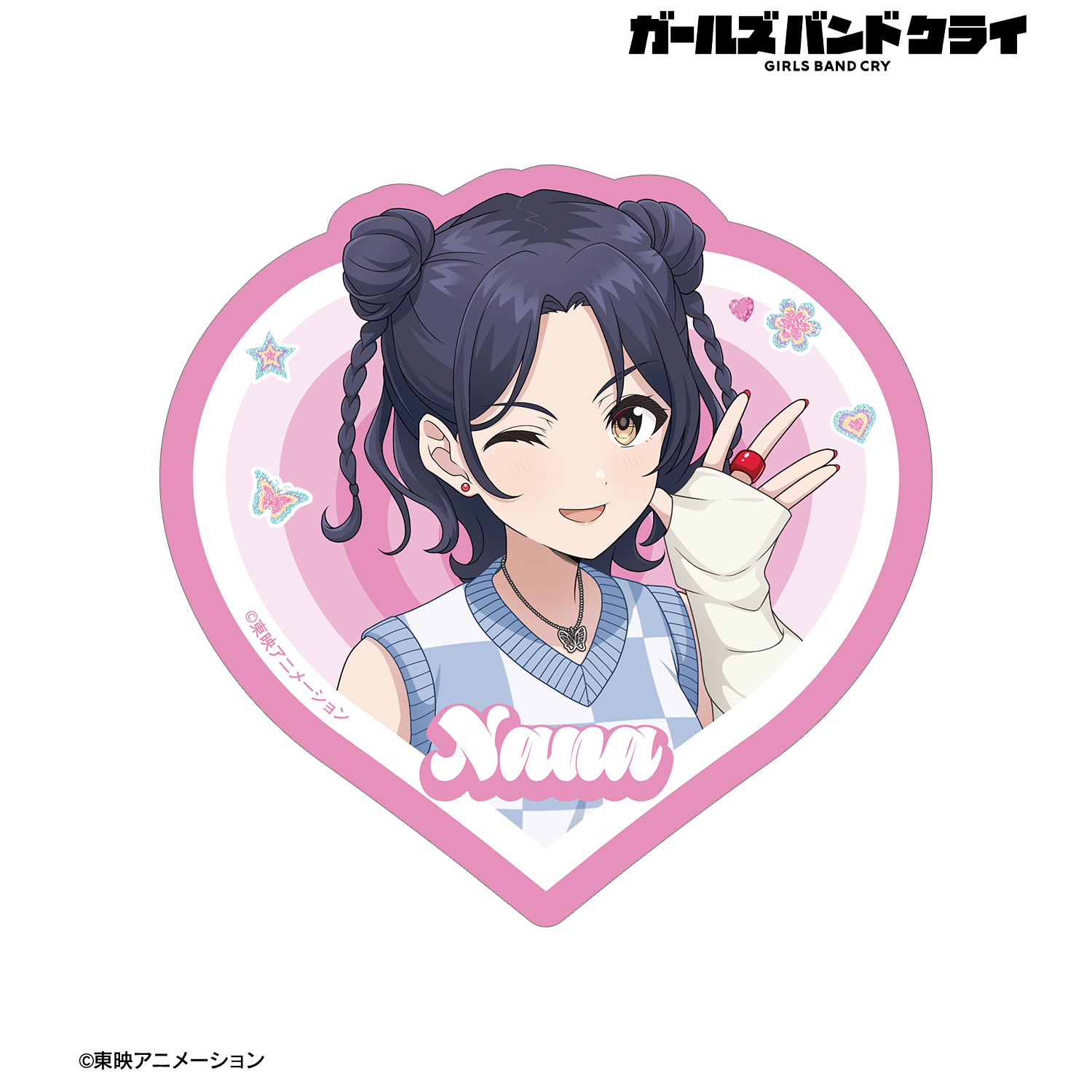 ガールズバンドクライ_描き下ろし ナナ Y2Kファッションver. ダイカットステッカー