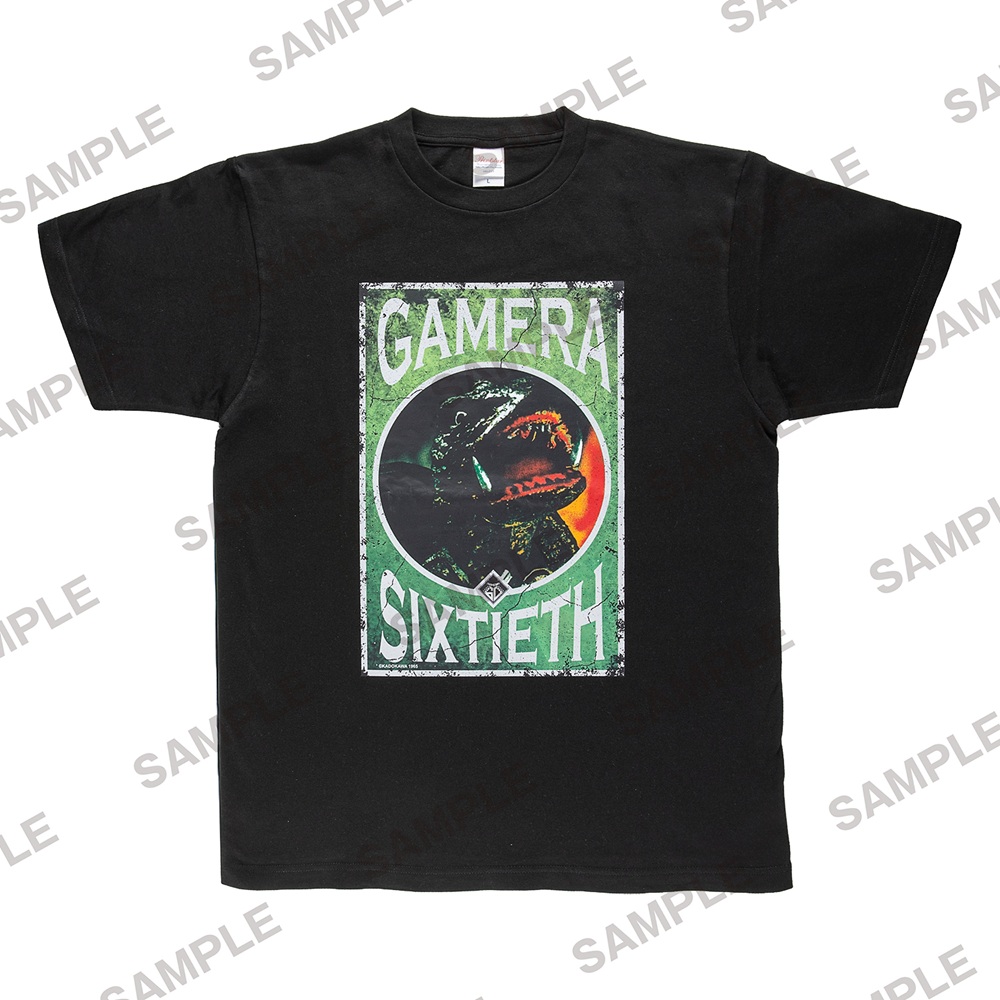 ガメラ_Mサイズ_60th記念Tシャツ BLACK 
