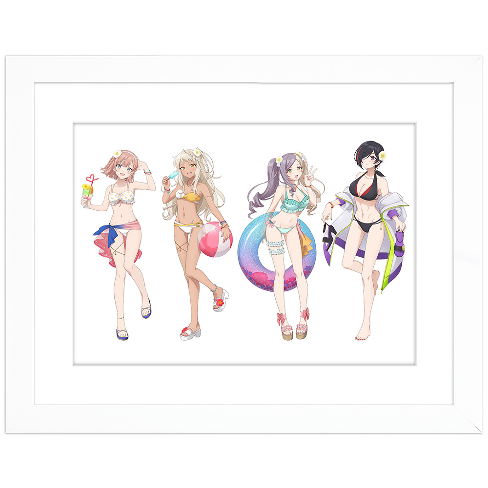 ポールプリンセス!!_描き下ろしキャラファイングラフ(ギャラクシープリンセス/水着)A4