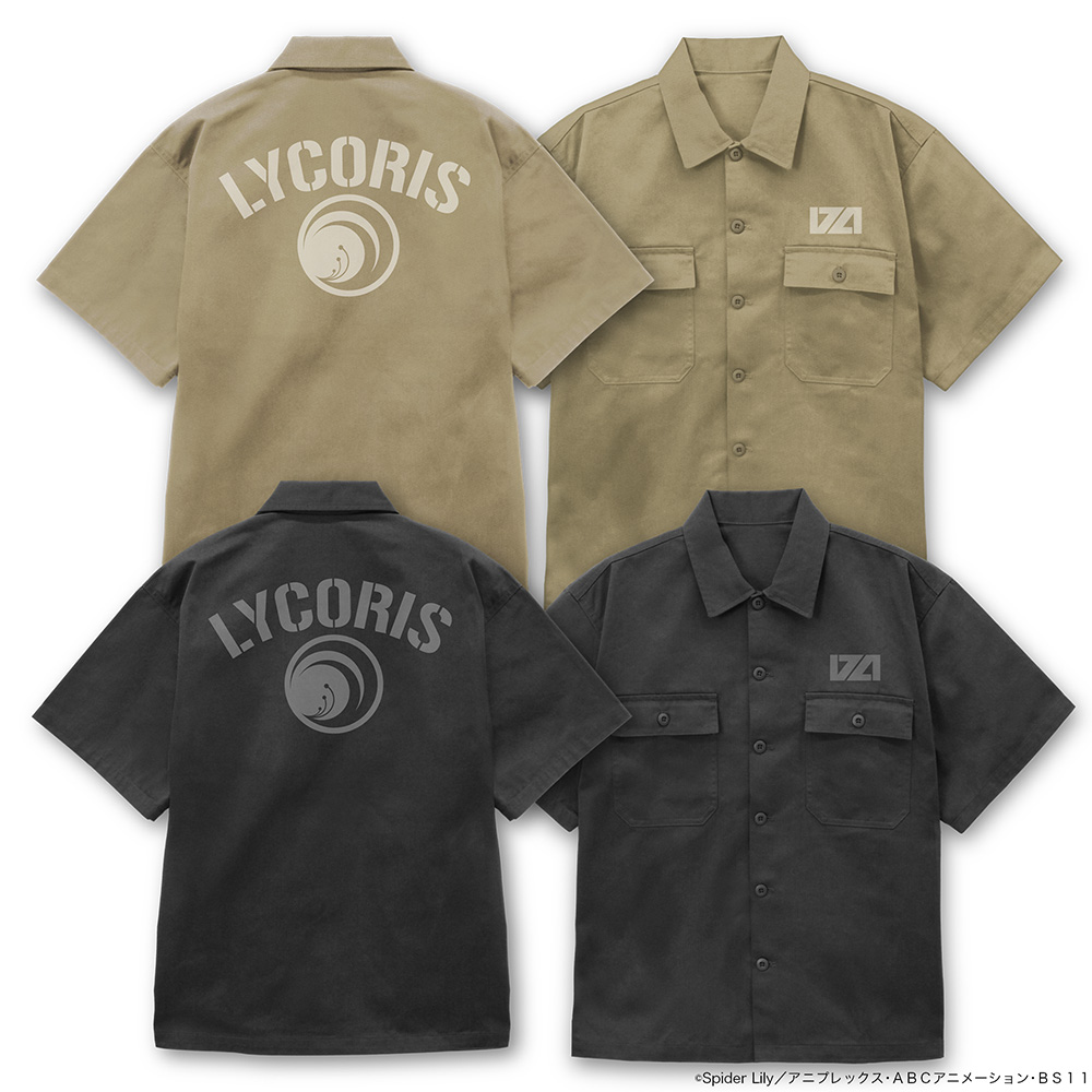 リコリス・リコイル_XXLサイズ_リコリス ワークシャツ/GRAY