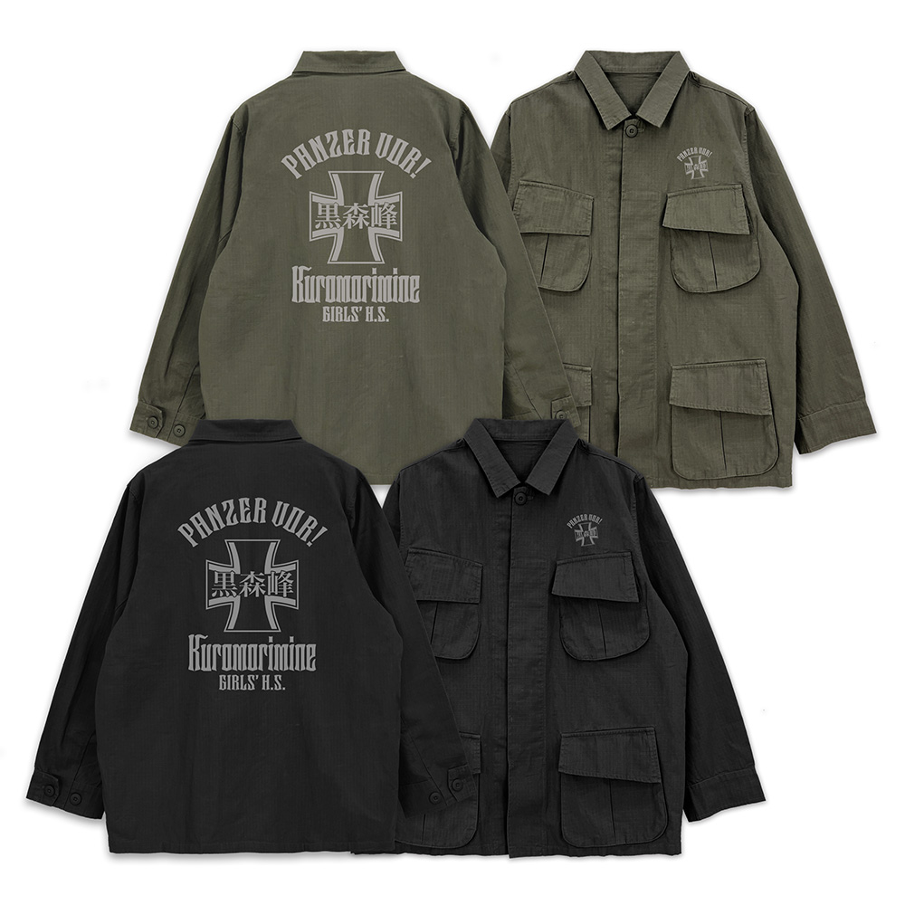 ガールズ&パンツァー 最終章_XLサイズ_黒森峰女学園 ファティーグジャケット/MOSS