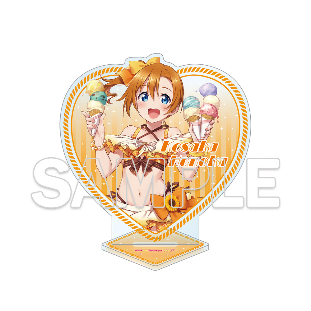 ラブライブ!_ハート型ラメ入りアクリルスタンド 高坂穂乃果
