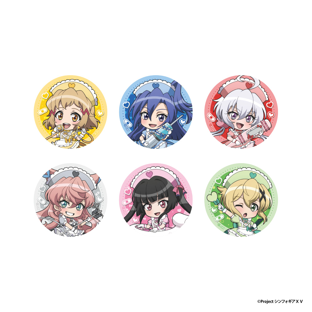 戦姫絶唱シンフォギアＸＶ_トレーディング缶バッジ　【コンプリートBOX／6個入り】