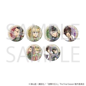 진격의 거인 The Final Season_(57mm)_ 홀로그램 캔 배지 02/타로 ver.컴플리트세트(전 6종)(신작 일러스트)[컴플리트세트/6개들이]