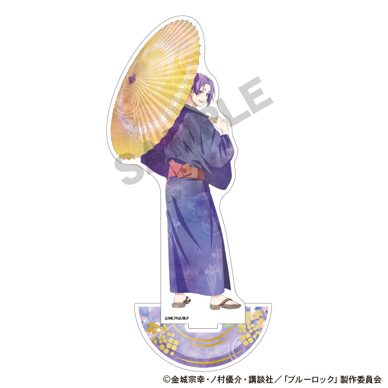 ブルーロック_箔押しアクリルスタンド　御影玲王　五月雨　ニュアンスカラー