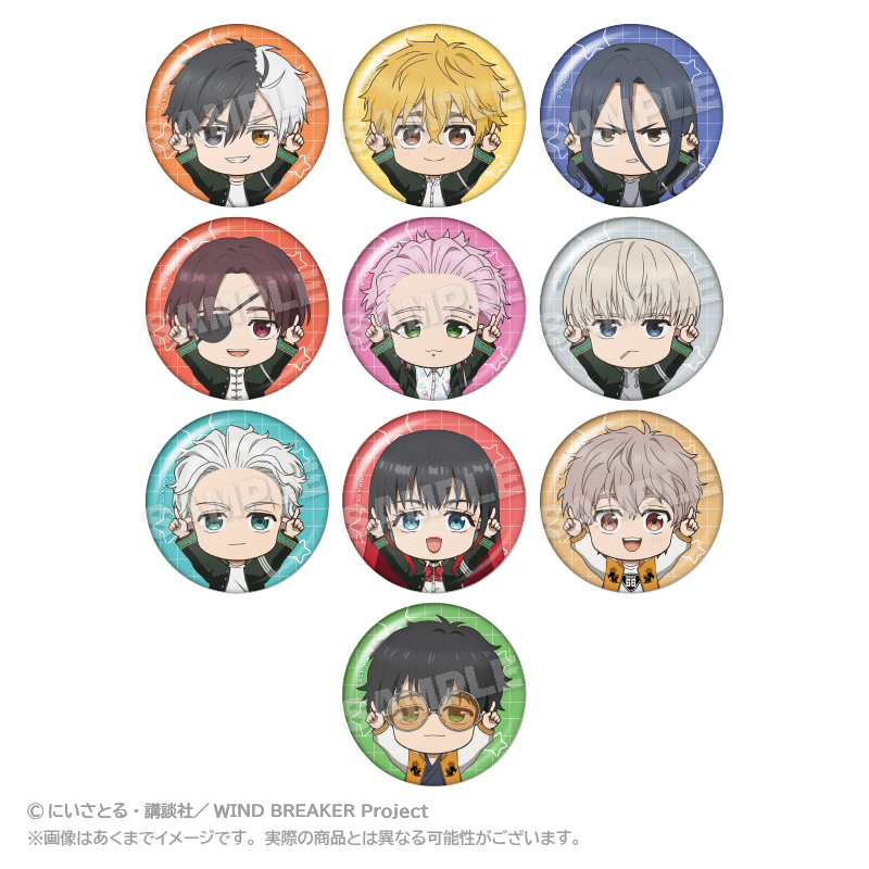 WIND BREAKER_トレーディングぽいんつ缶バッジ 【BOX／10個入り】 | j