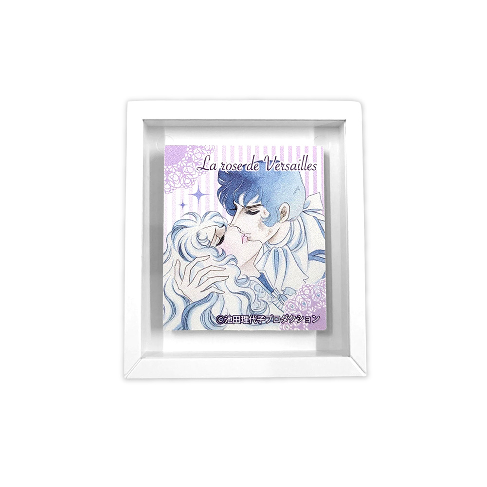 ベルサイユのばら_フレームマグネット　オスカル＆アンドレ／パープル