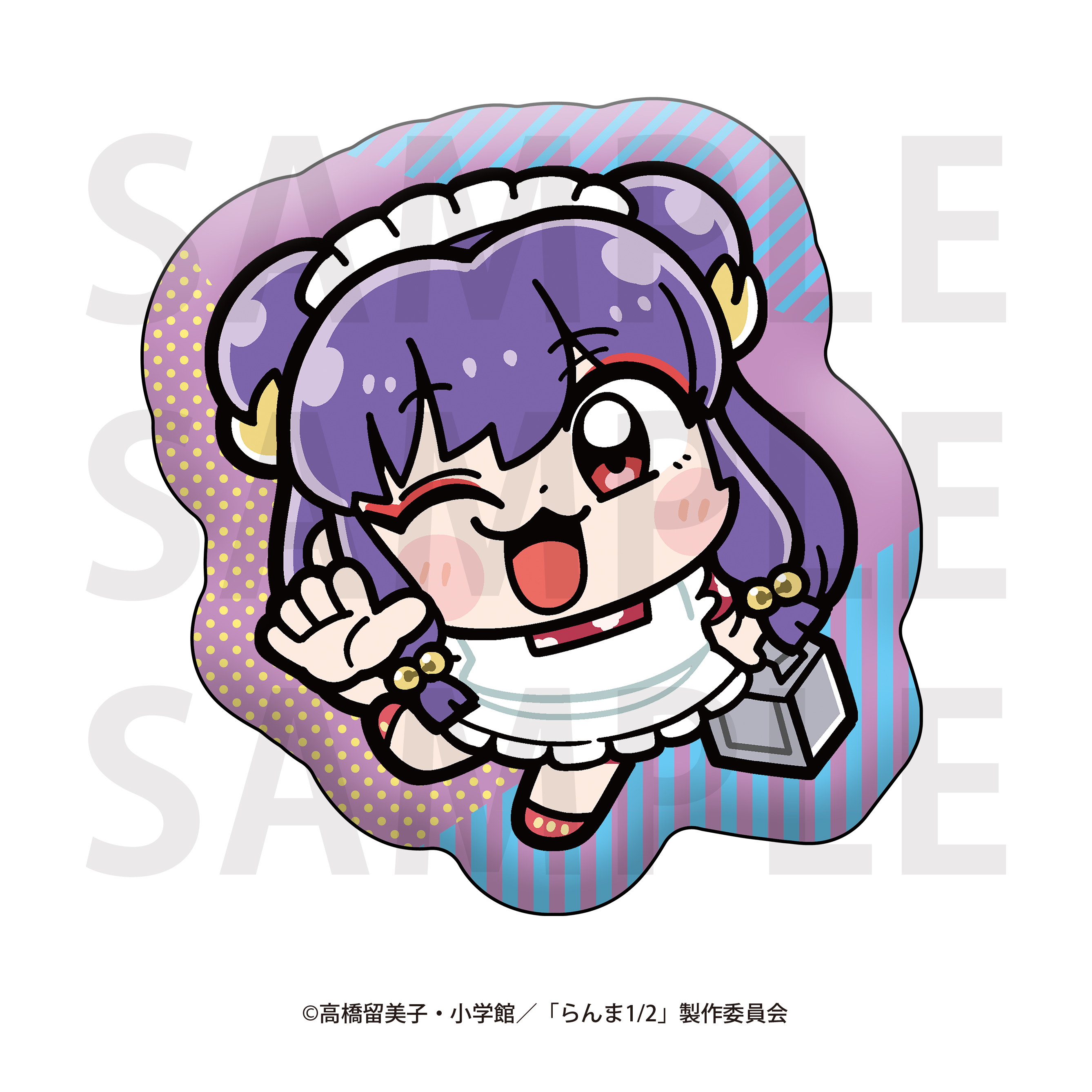 らんま1/2×大川ぶくぶ_ダイカットクッション シャンプー