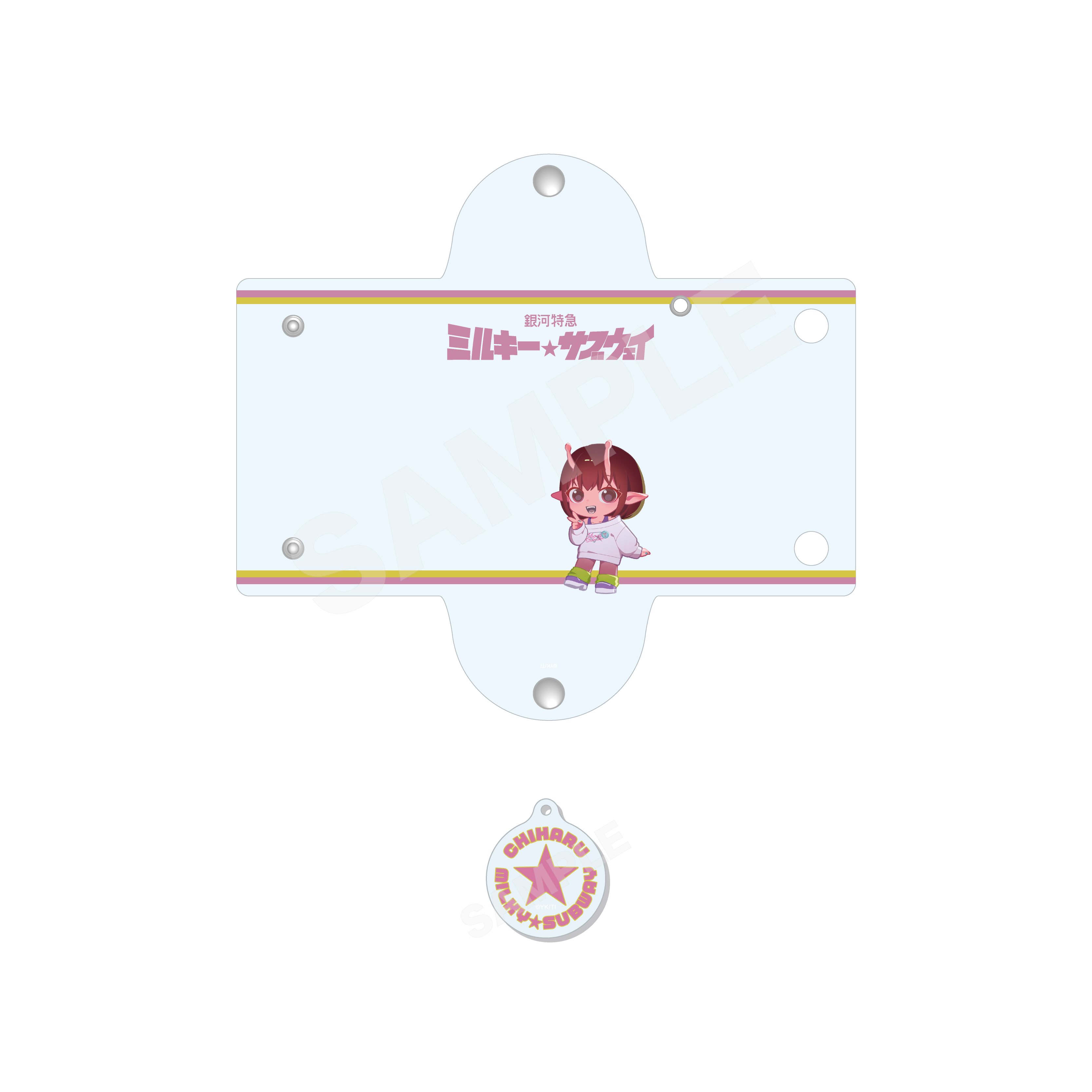 銀河特急 ミルキー☆サブウェイ_チャーム付きクリアマルチケース /01 チハル