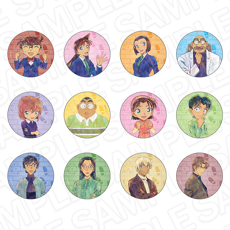 名探偵コナン_ホログラムカンバッジ(ブラインド) PALE TONE series vol.6　【コンプリートBOX／12個入り】